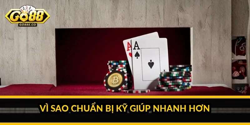 Vì sao chuẩn bị kỹ giúp nhanh hơn