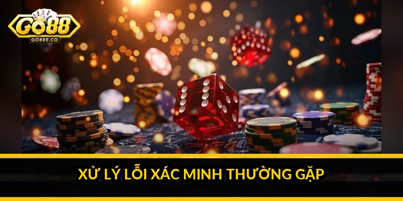 Xử lý lỗi xác minh thường gặp